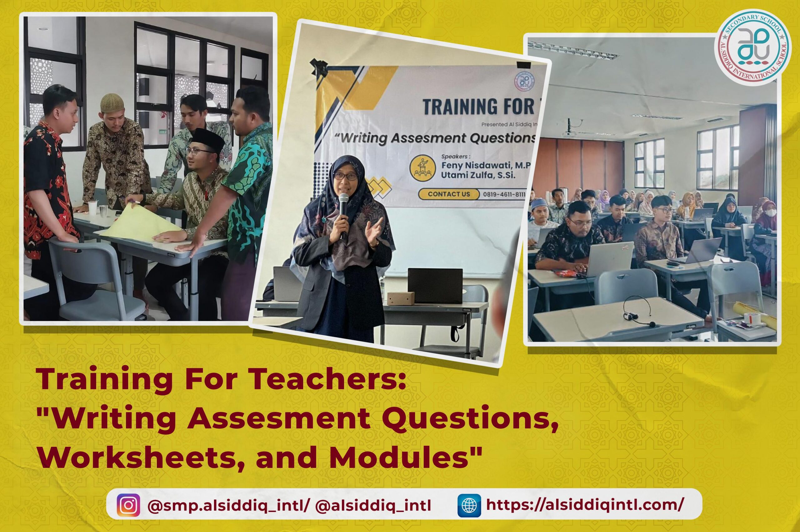 Training For Teachers: “Writing Assesment Questions”