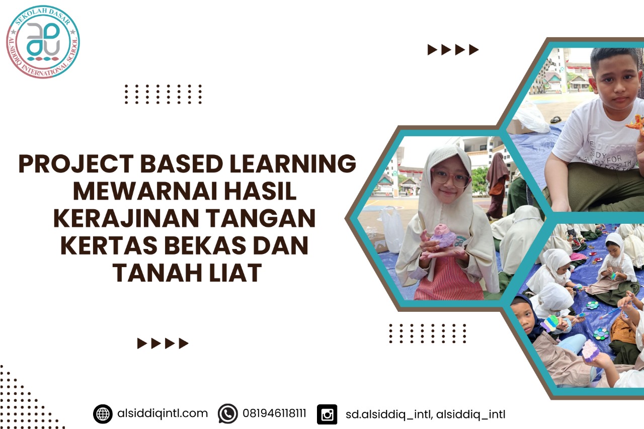 PJBL SD Al Siddiq! Mewarnai Hasil Kerajinan Tangan