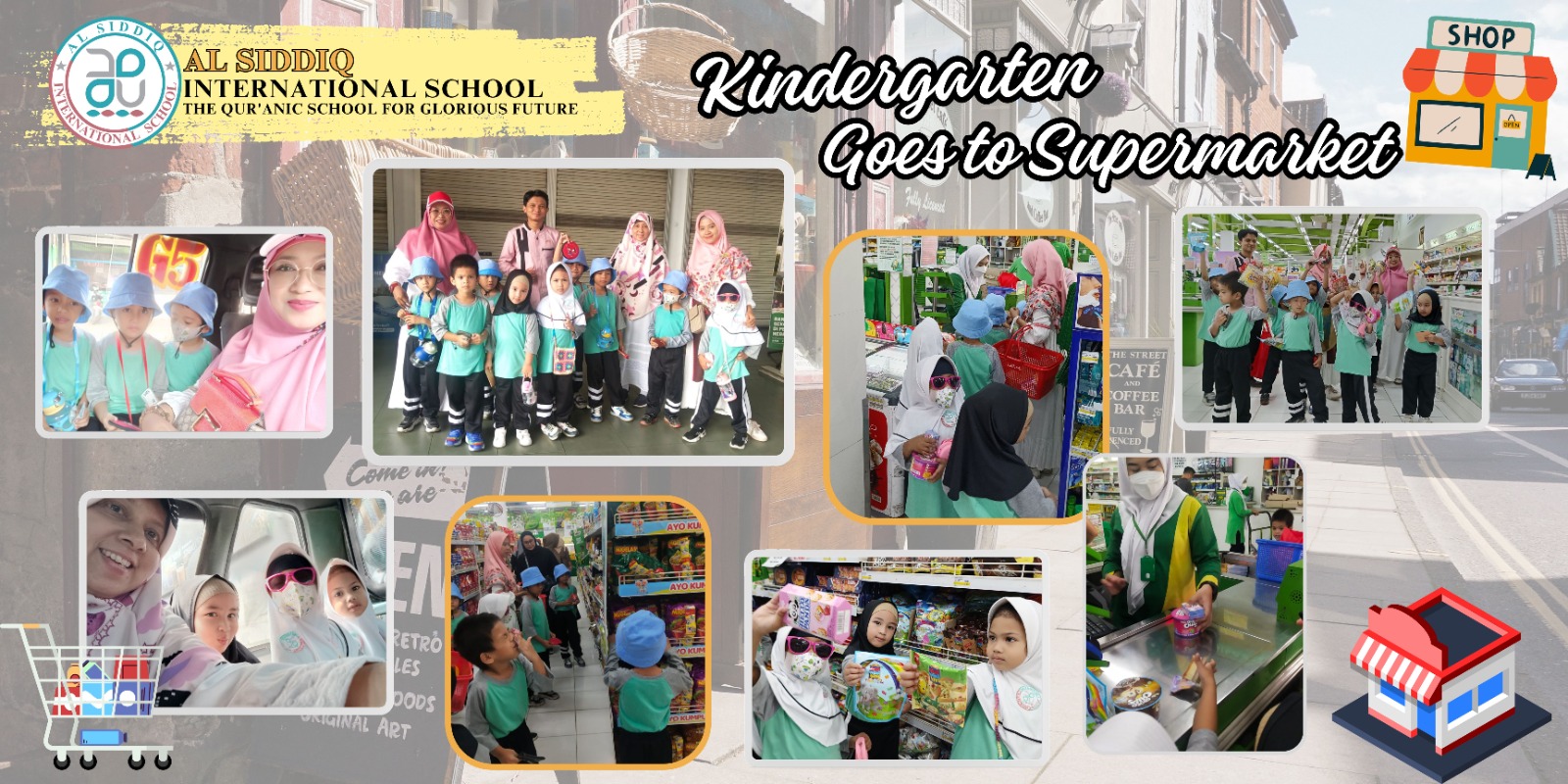 Kindergarten Pupils Learn to Shop at the Supermarket