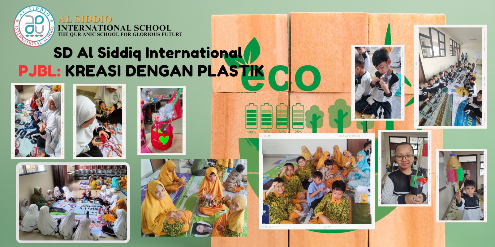 Creative Recycling with Reusable Plastic Materials