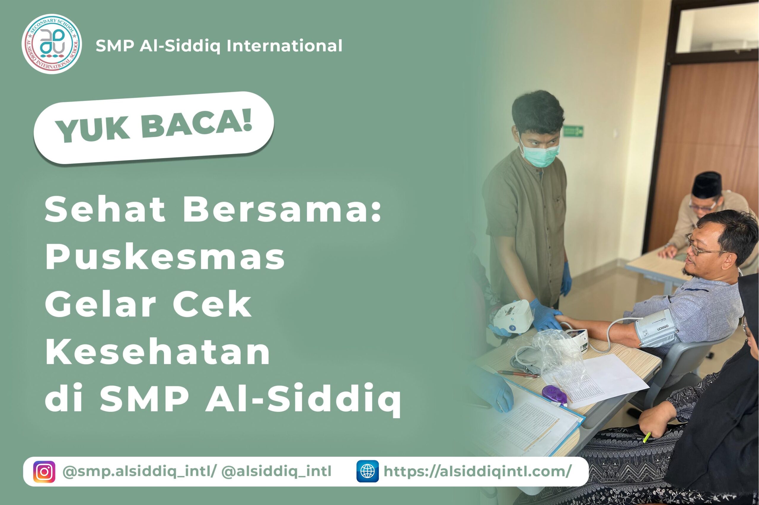 Healthy Together: Local Health Centre Conducts Medical Check-up at Al Siddiq Secondary School