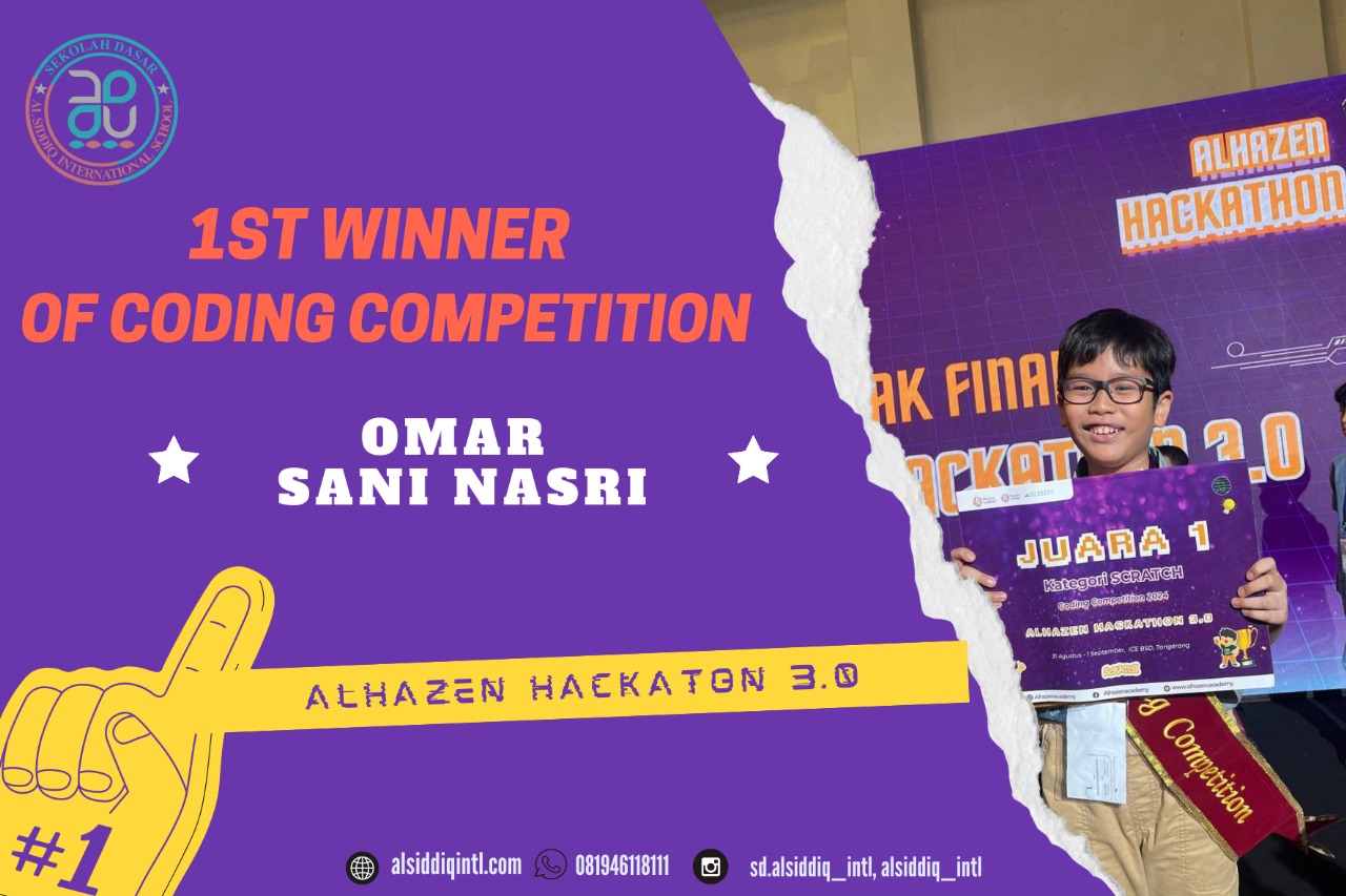 Al Siddiq Student Wins 1st Place in Coding Competition