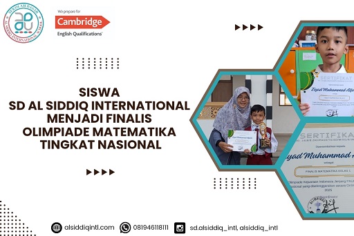 Siswa SD Al Siddiq International Menjadi Finalis Olimpiade Matematika Tingkat Nasional