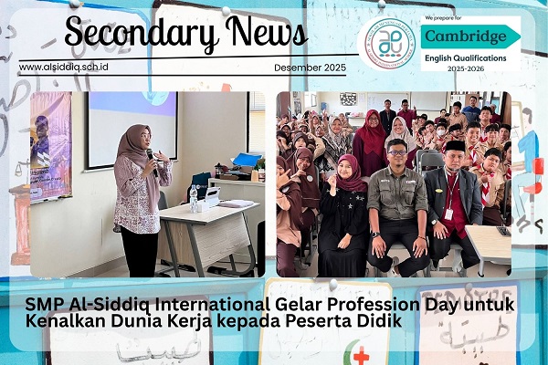 SMP Al-Siddiq International Holds Profession Day to Introduce the World of Work to Students