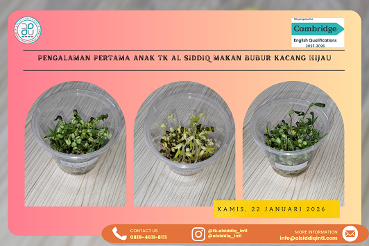 Pengalaman Pertama Anak TK Al Siddiq Makan Bubur Kacang Hijau