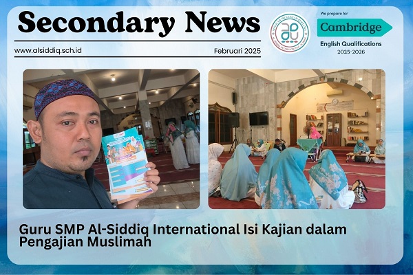 Guru SMP Al-Siddiq International Isi Kajian dalam Pengajian Muslimah