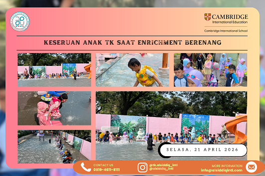 Keseruan Anak TK Al Siddiq International Saat Enrichment Berenang