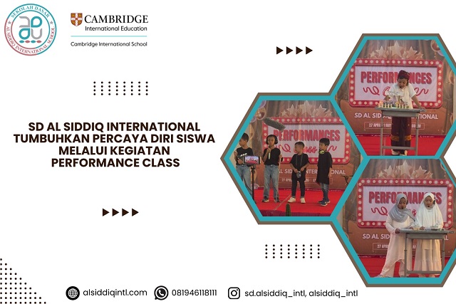 SD Al Siddiq International Tumbuhkan Percaya Diri Siswa Melalui Kegiatan Performance Class