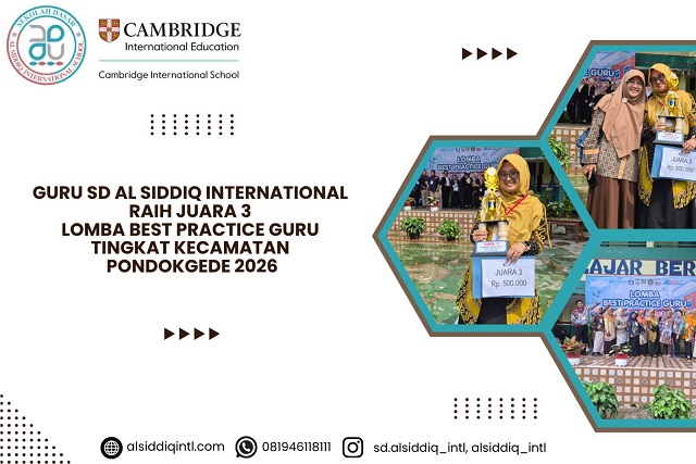 Guru SD Al Siddiq International Raih Juara 3 Lomba Best Practice Guru Tingkat Kecamatan Pondokgede 2026