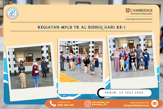 KEGIATAN MPLS MURID TK AL SIDDIQ HARI PERTAMA