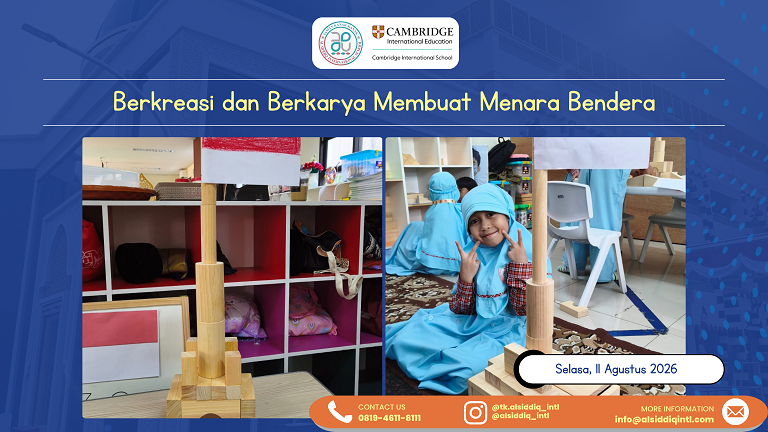 Sentra Balok: Berkarya dan Berkreasi Membuat Menara Bendera