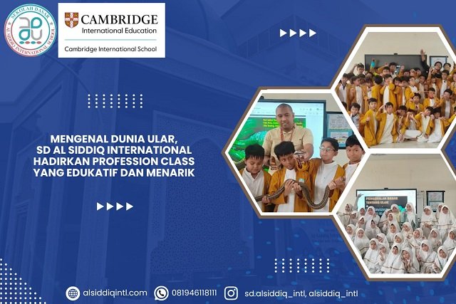 Mengenal Dunia Ular, SD Al Siddiq International Hadirkan Profession Class yang Edukatif dan Menarik