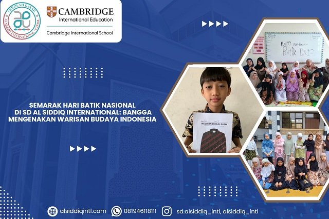 Semarak Hari Batik Nasional di SD Al Siddiq International: Bangga Mengenakan Warisan Budaya Indonesia